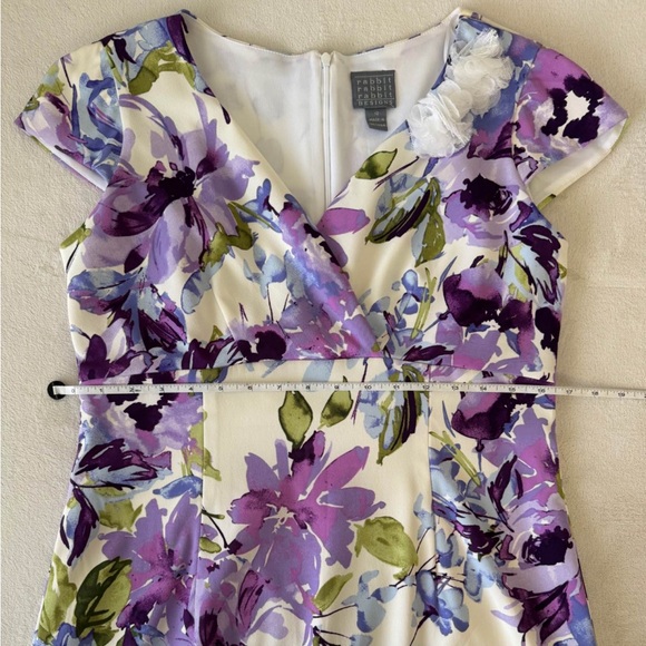 Floral Sheath Dress Size 12 Formal Spring Easter Rabbit Rabbit Rabbit brand - Picture 8 of 16
